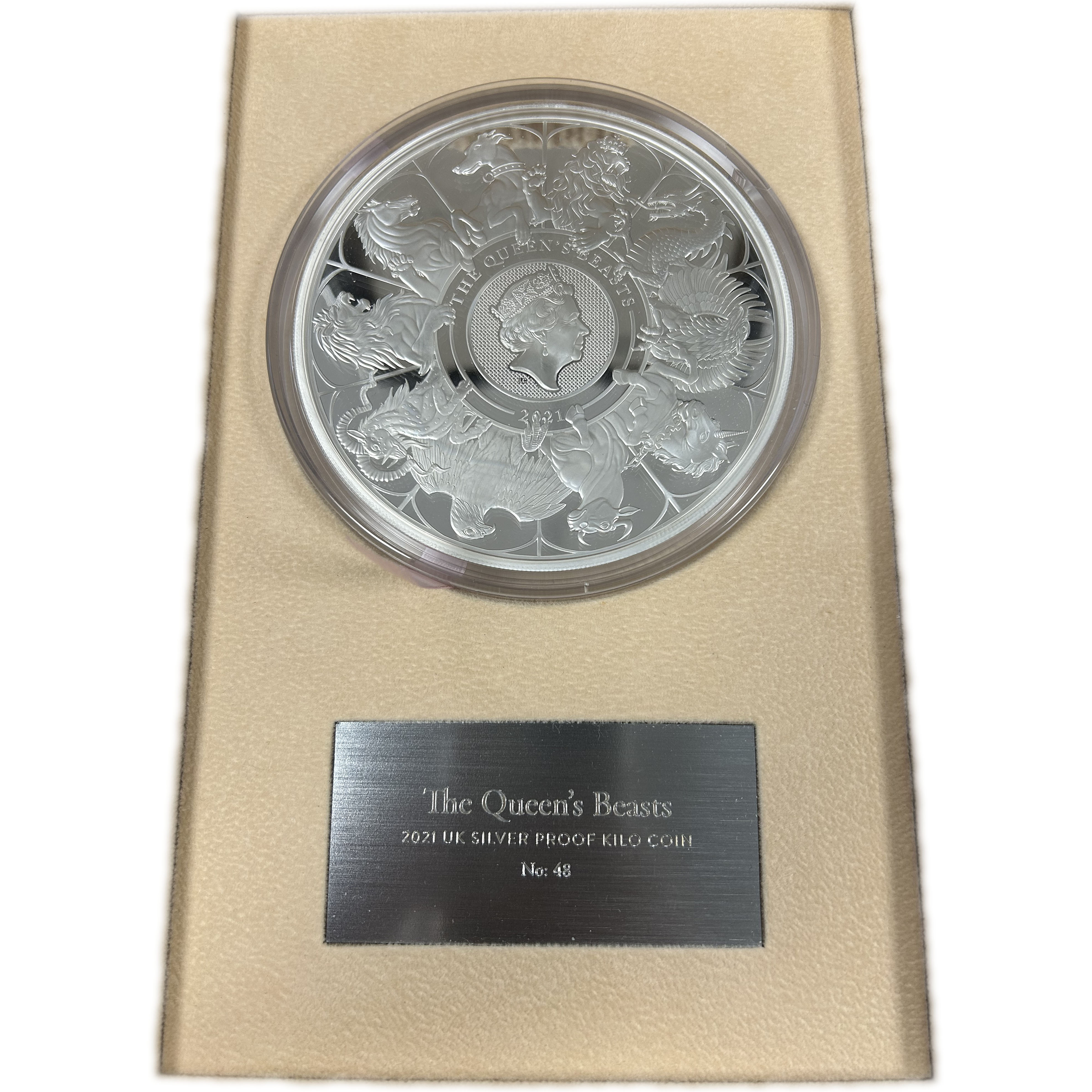 2021 Queen's Beasts Completer One Kilogram Silver Proof Coin