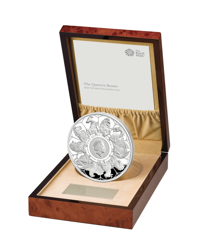 2021 Queen's Beasts Completer One Kilogram Silver Proof Coin