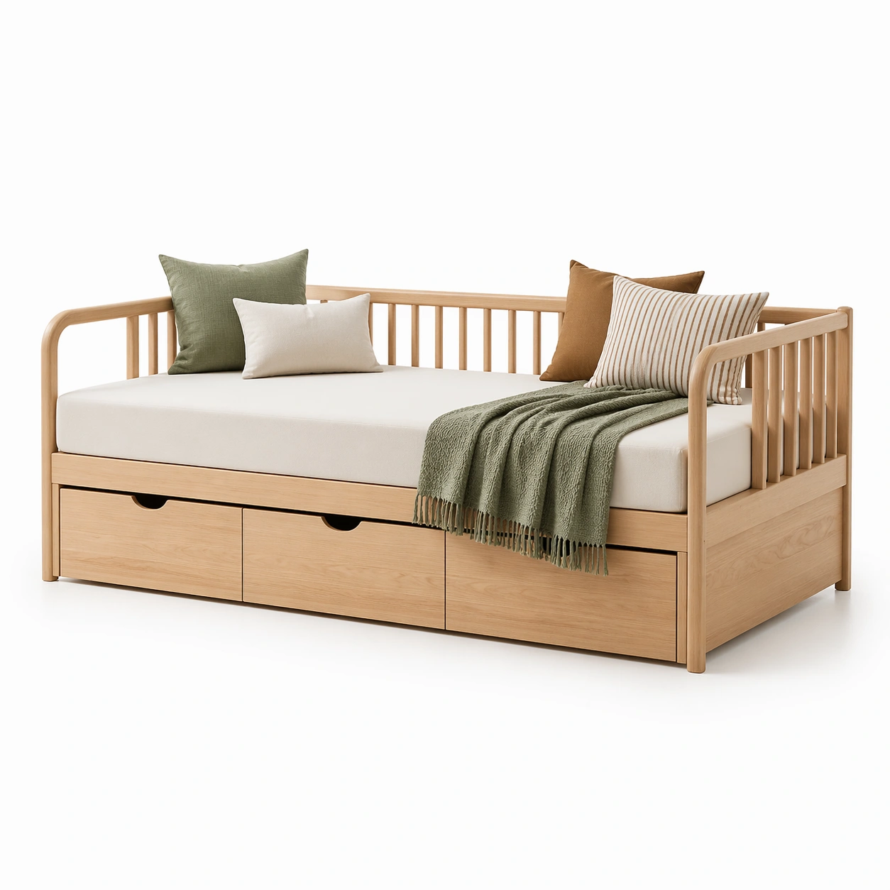 Tagesbett Holz mit Stauraum-arlvira