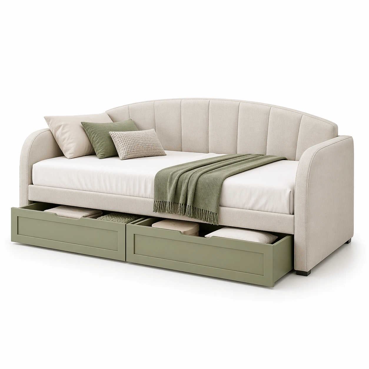 Polster Tagesbett mit Schubladen-arlvira