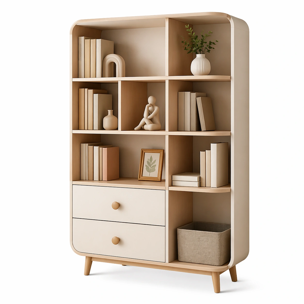 Regal mit Schubladen und Faecher-arlvira