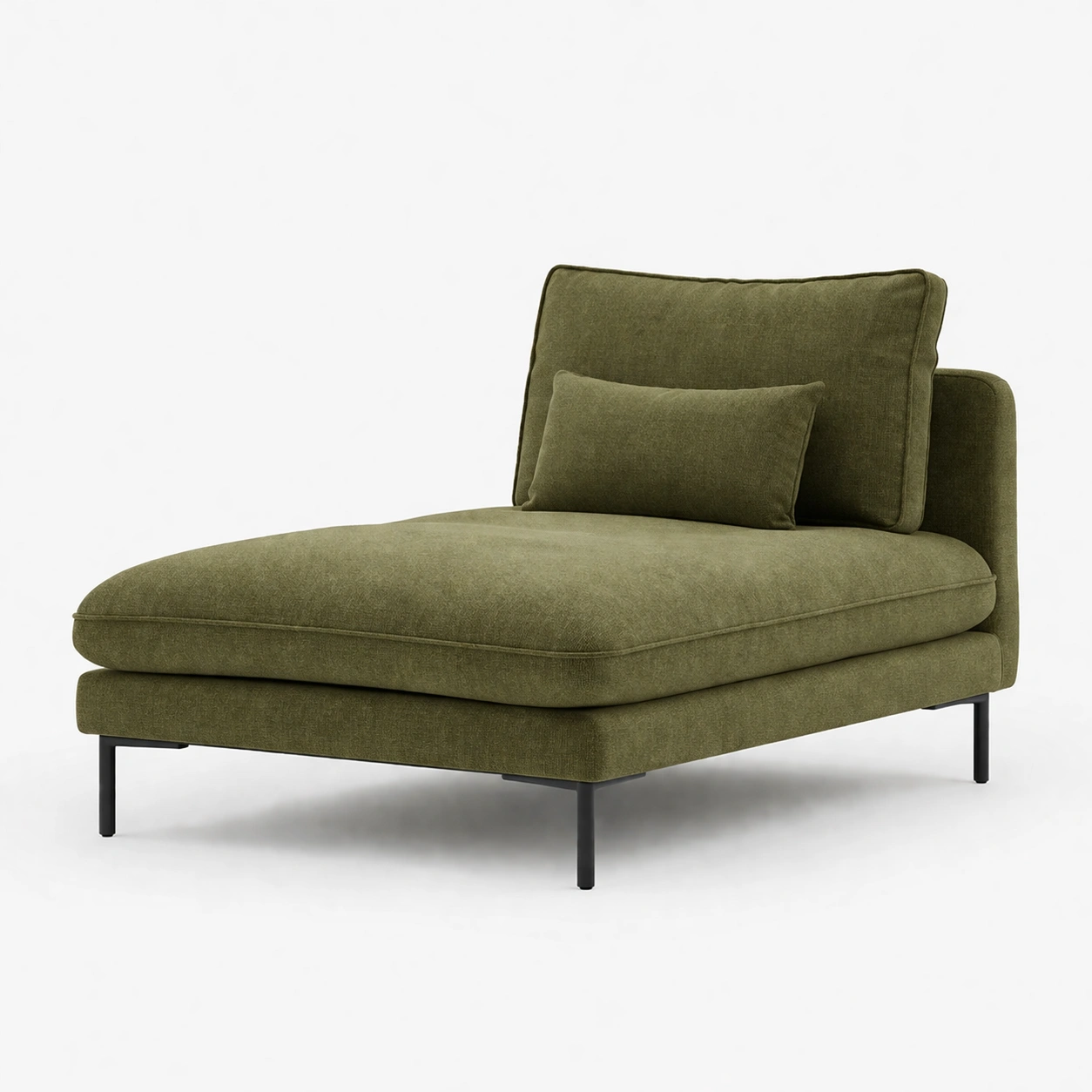 Liege Gruen Stoff Metall Beine-merqona