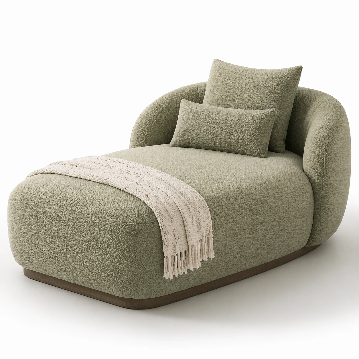 Sessel Gruen Stoff Holz Basis-merqona