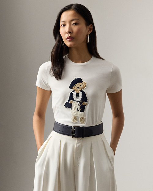 プレスプリング Polo ベア コットン Tシャツ