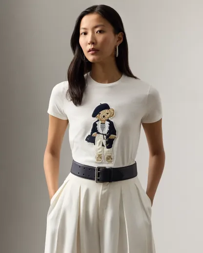 プレスプリング Polo ベア コットン Tシャツ