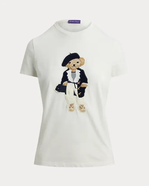 プレスプリング Polo ベア コットン Tシャツ