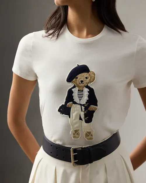 プレスプリング Polo ベア コットン Tシャツ