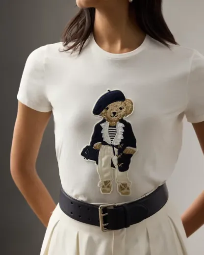 プレスプリング Polo ベア コットン Tシャツ