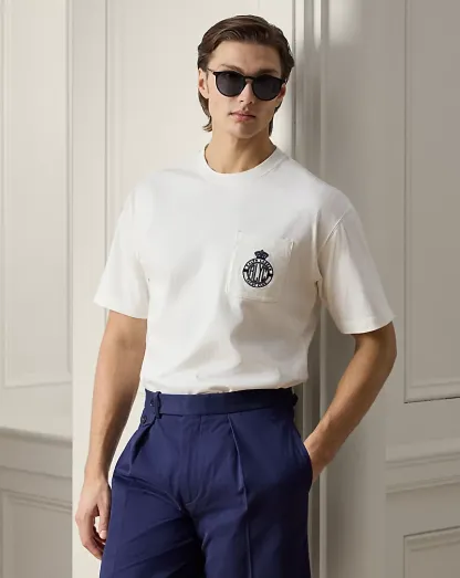 リラックス フィット クレストエンブロイダリー Tシャツ