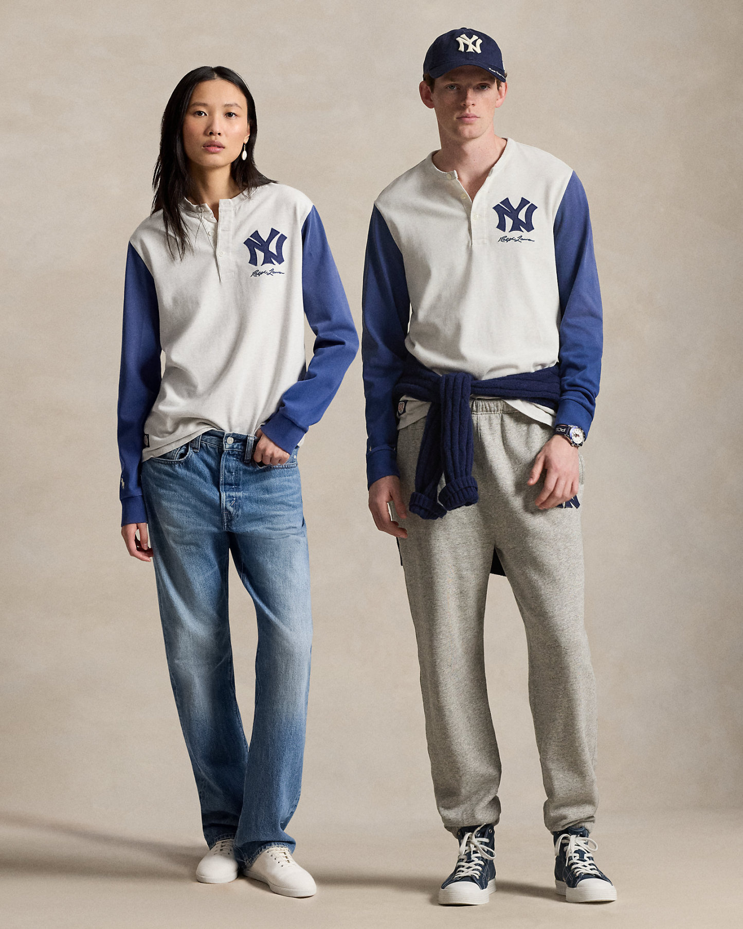 Polo Ralph Lauren ヤンキース ヘンリーネック シャツ
