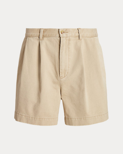 5インチ コーマック リラックスド フィット プリーテッド ショートパンツ