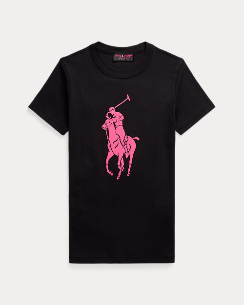 Pink Pony コットン クルーネック Tシャツ