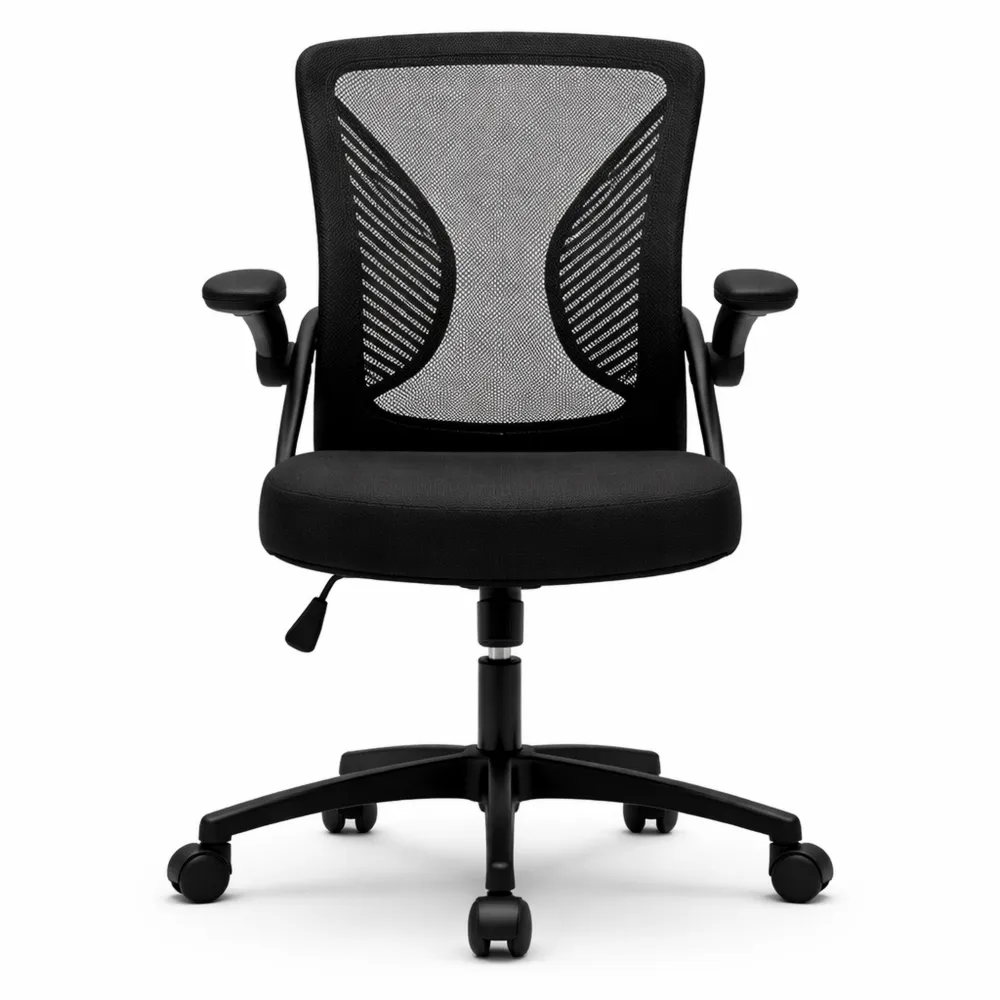 Sedia Ergonomica da Ufficio con Supporto Schiena e Braccioli Regolabili