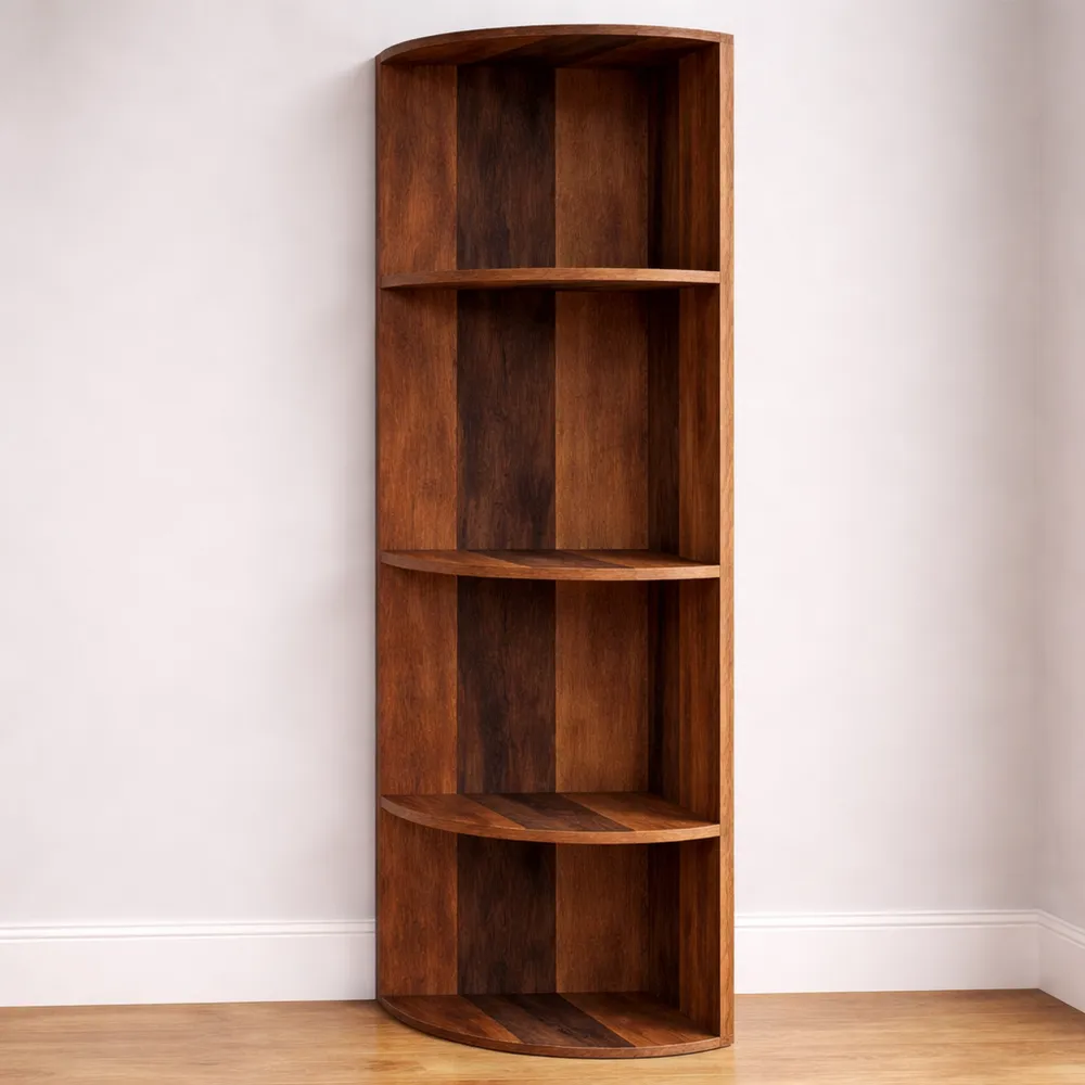Libreria angolare in legno antico 40x180 cm