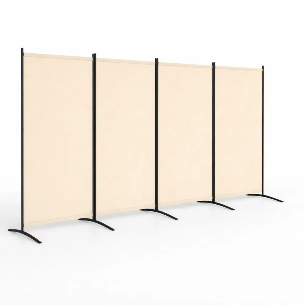 Schermo pieghevole a 4 pannelli per separare ambienti