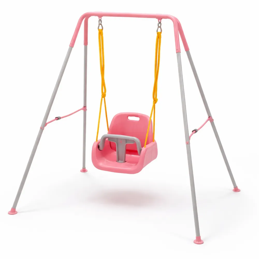 Altalena da Giardino per Bambini con Supporti Pieghevoli, Facile da Montare e Conservare