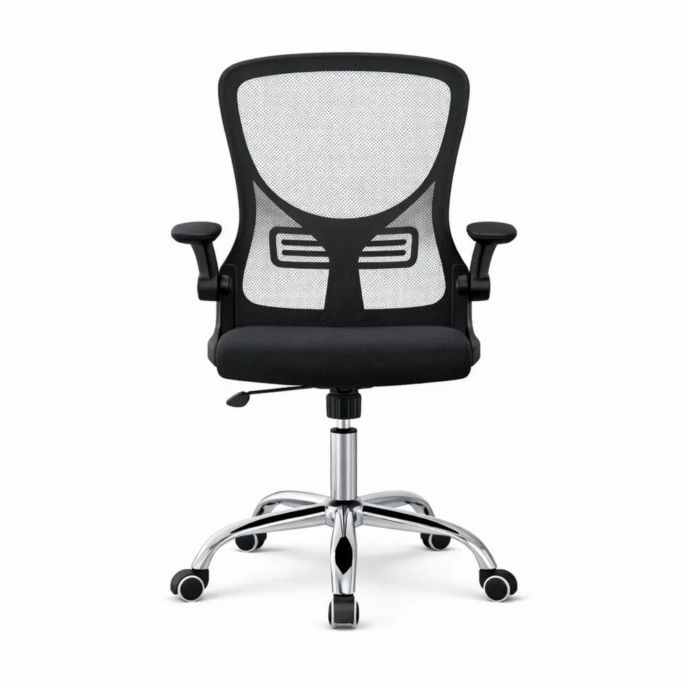 Sedia Ufficio Ergonomica con Supporto Lombare e Braccioli Regolabili