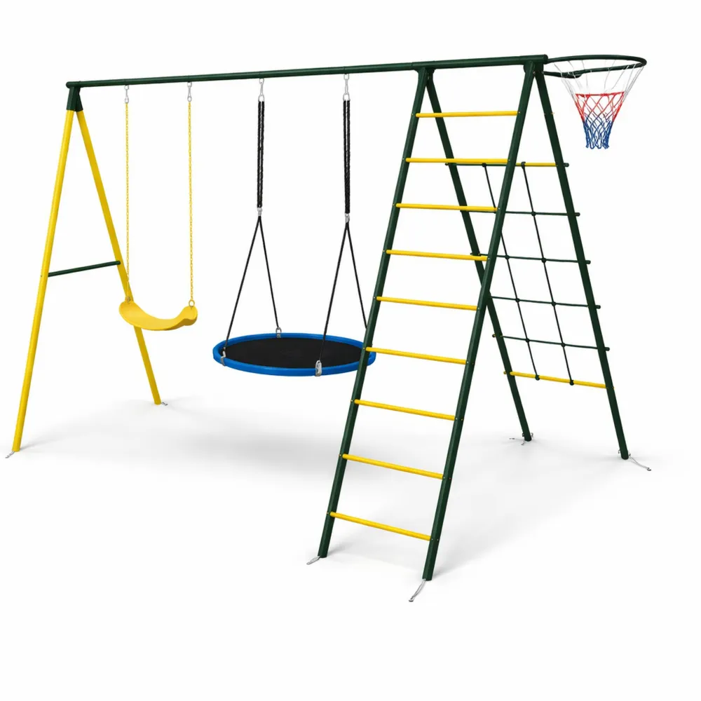 Set altalena da giardino per bambini con giochi esterni