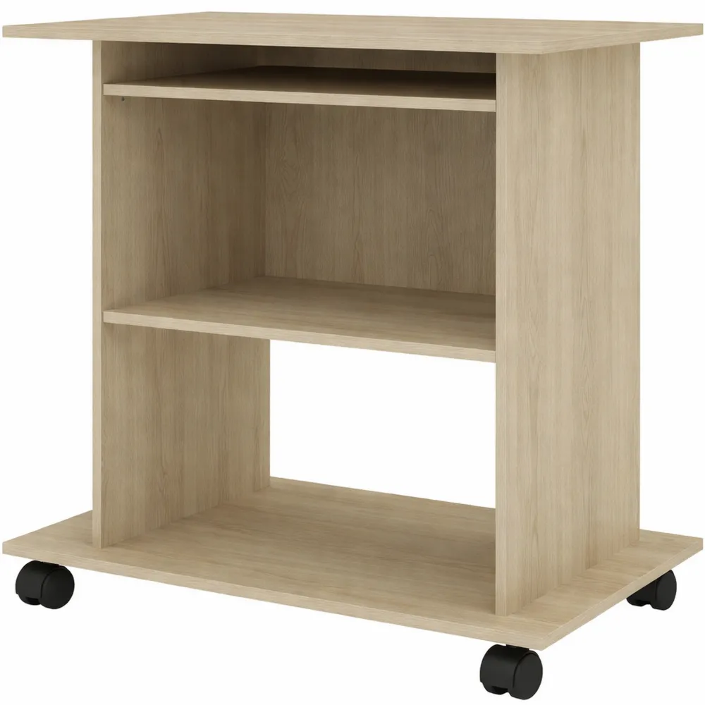 Scrivania per Computer in Legno Chiaro 80x50x75 cm