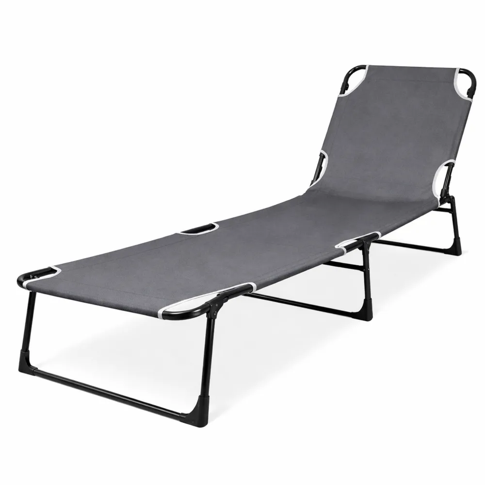 Lettino prendisole ergonomico con schienale regolabile e cuscino