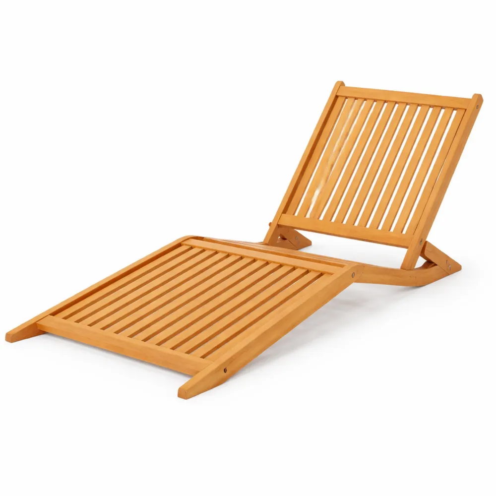 Lettino da Giardino in Legno di Teak