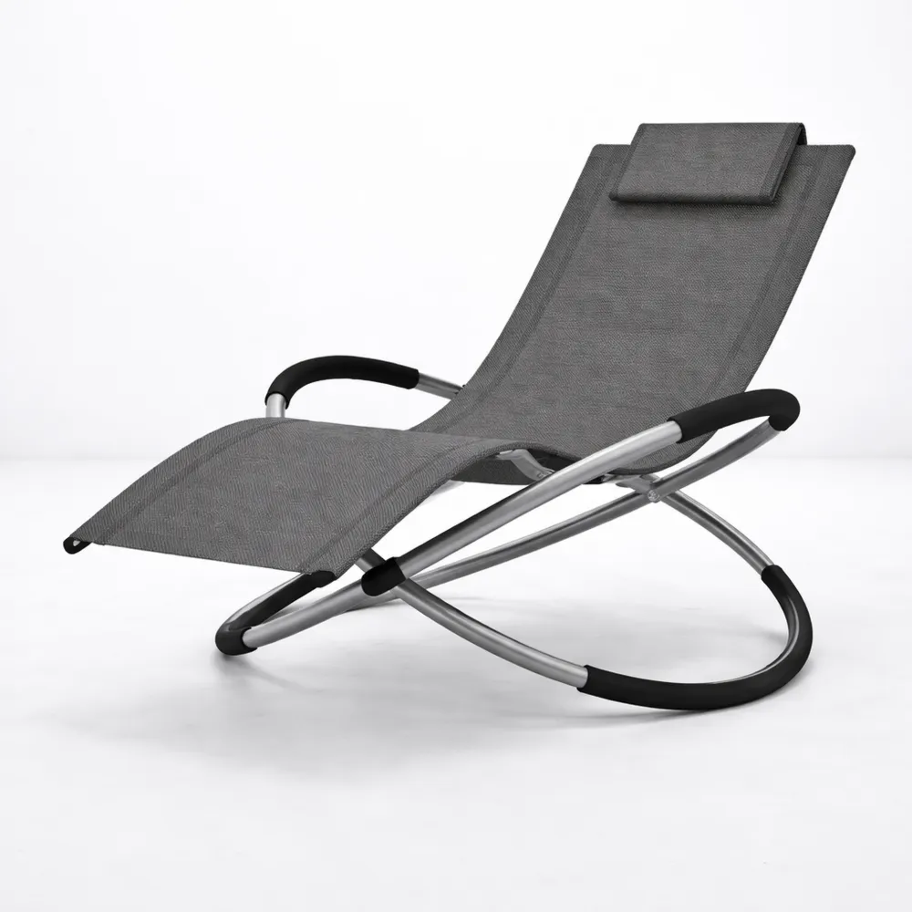 Sedia a Sdraio Pieghevole per Giardino o Spiaggia, Reclinabile e Regolabile, Impermeabile