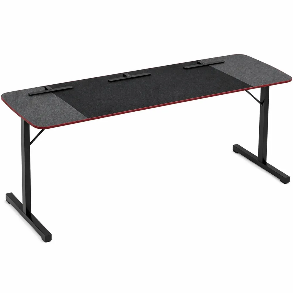 Scrivania da Gaming Ergonomica 180x60, Adatta per Gioco e Ufficio