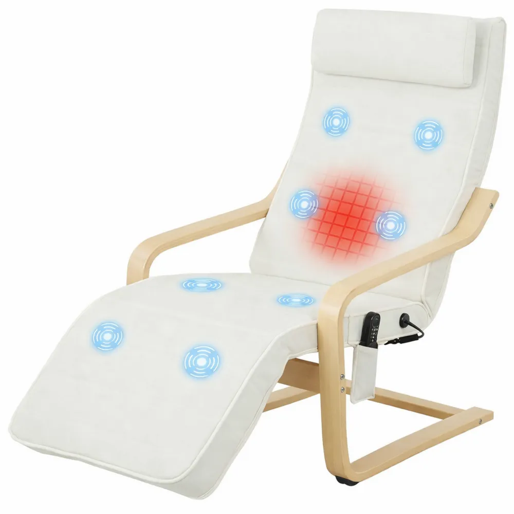 Poltrona Relax Massaggiante con Riscaldamento e Poggiapiedi Regolabile-Trivensar