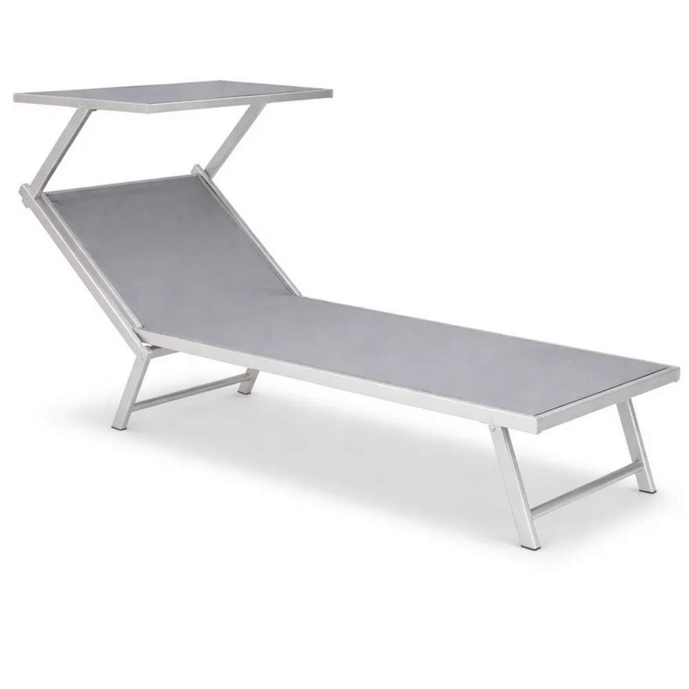 Lettino da spiaggia pieghevole in alluminio XL-Trivensar