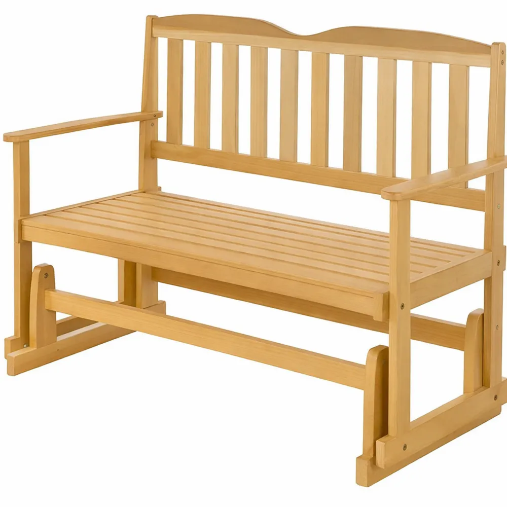 Panchina da Giardino a Dondolo per 2 Persone in Legno di Abete-Novarvexil