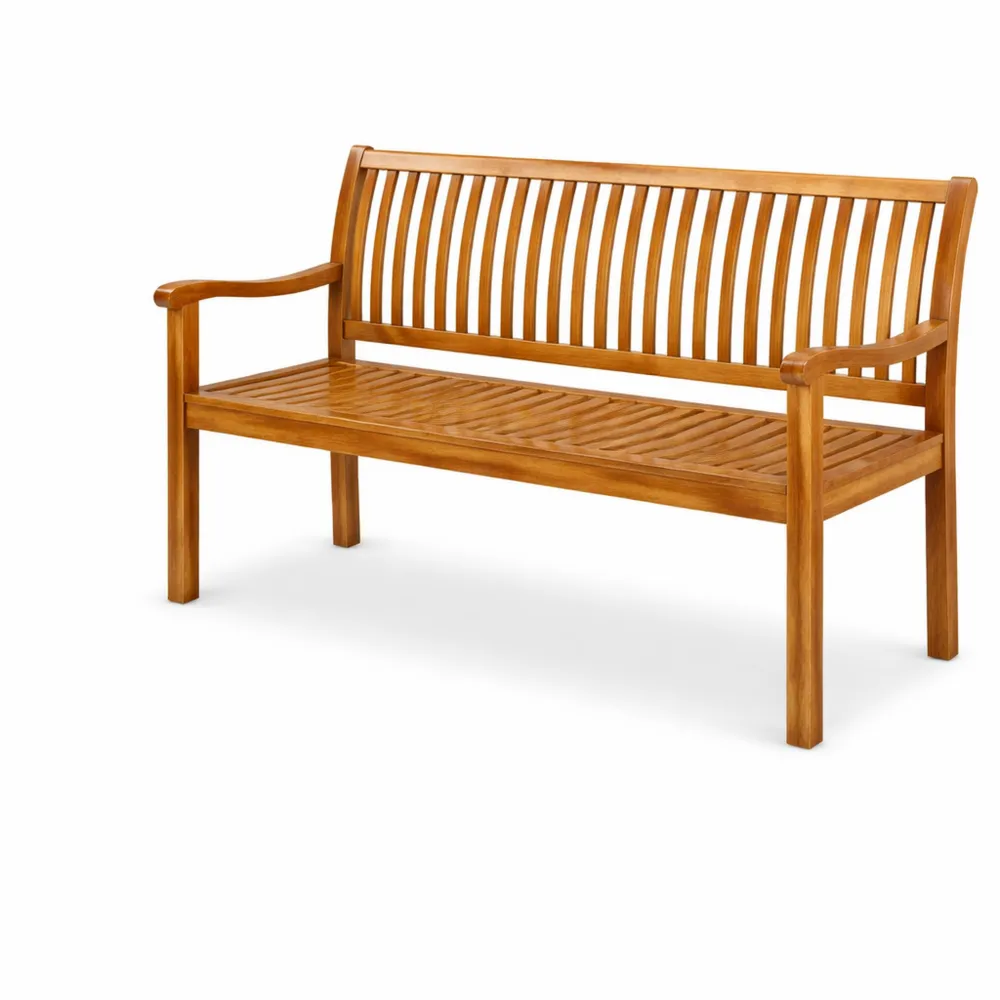 Panchina da Giardino in Legno Resistente per Esterni, 2-3 Posti-Novarvexil