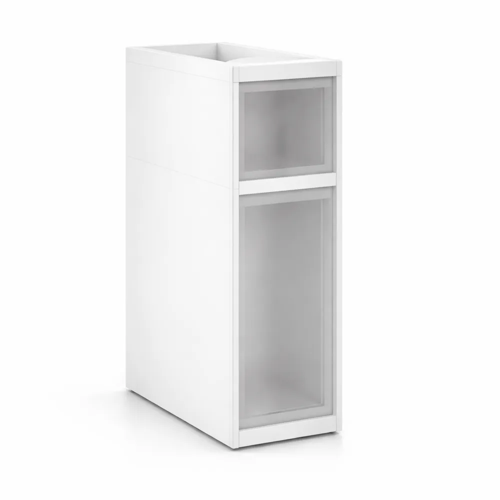 Cassettiera salvaspazio con 6 cassetti su ruote per bagno-Novarvexil