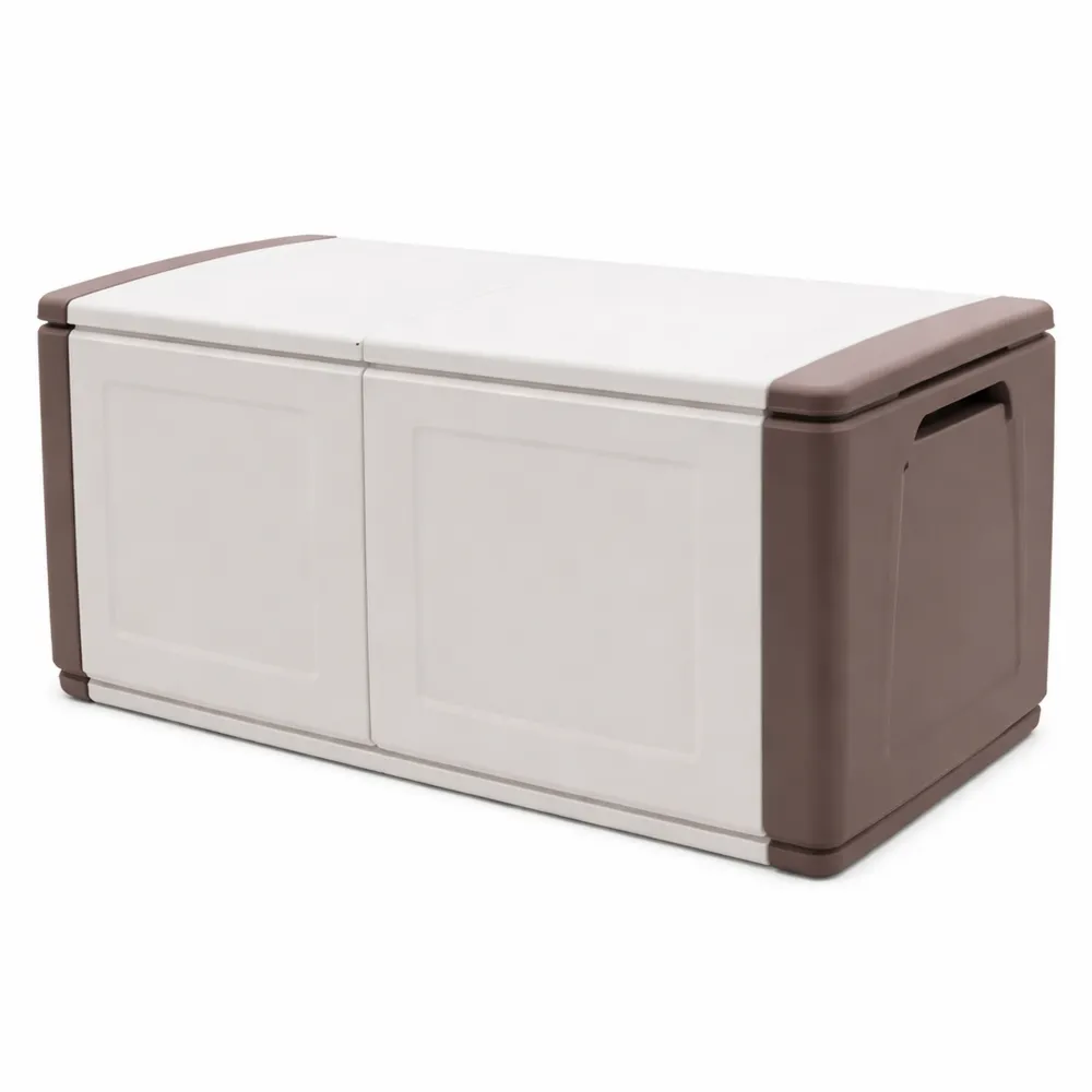 Baule Portatutto in Plastica, Colore Tortora/Ecrù-Novarvexil