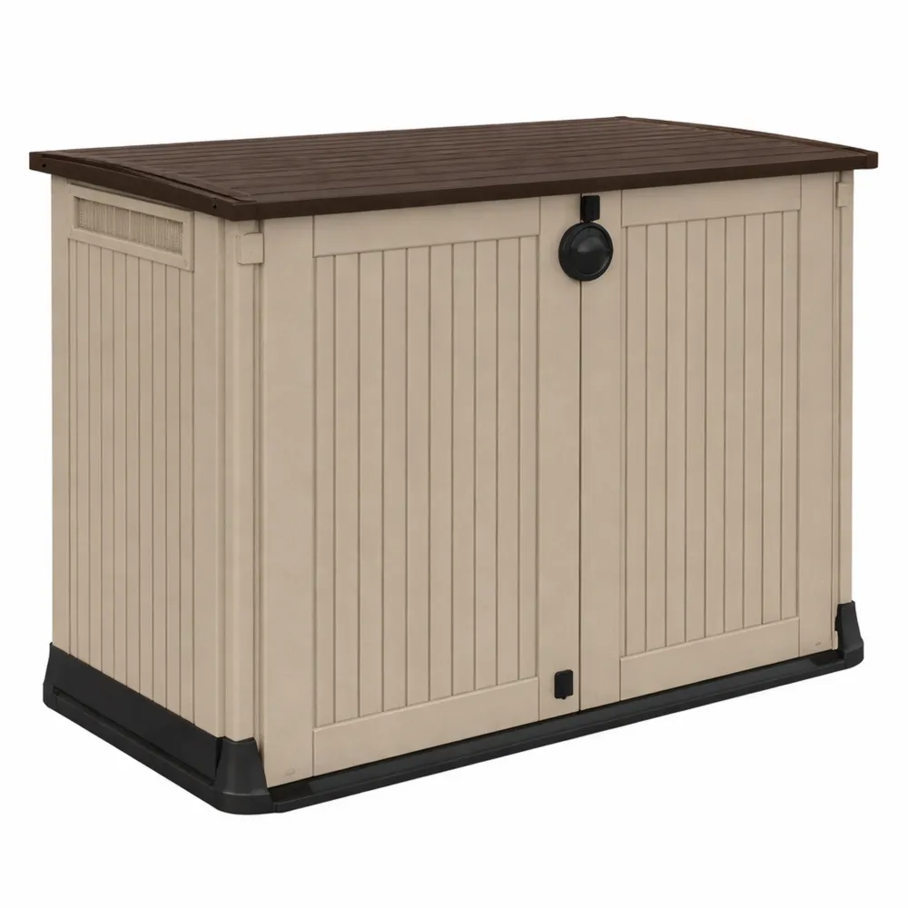 Ripostiglio da Esterno in Resina 130x74x110 Beige-Novarvexil