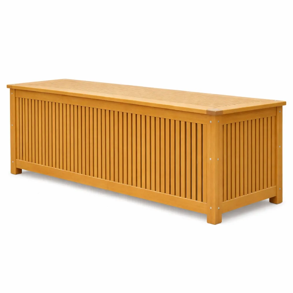 Baule da giardino in legno 115x50x59 cm 205 L-Novarvexil