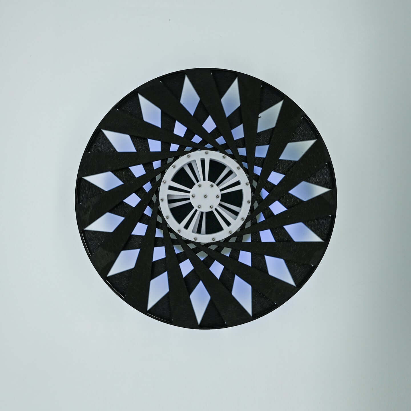 Kinetic Light Sculpture – Visual Art Wall Lamp & Desktop Decor