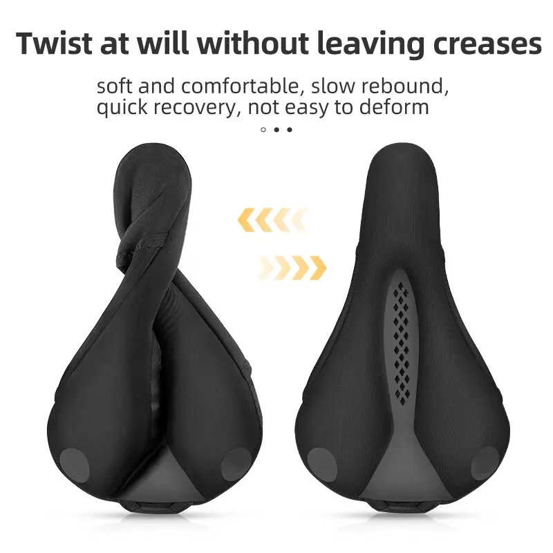 Bike Saddle Cover with LED Taillight – Reflective Seat Cushion