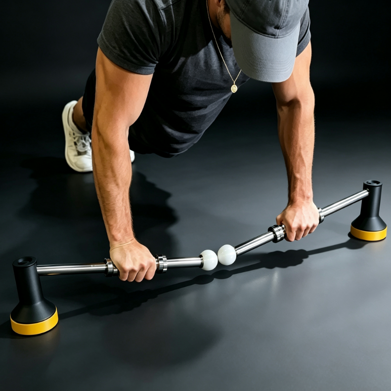 Dynamic Push-Up & Core Trainer | Rotating Grip System for Full-Body Engagement
