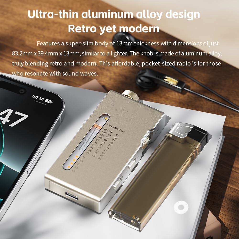 Portable HiFi FM Stereo Radio