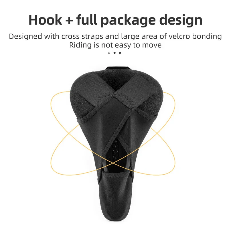 Bike Saddle Cover with LED Taillight – Reflective Seat Cushion