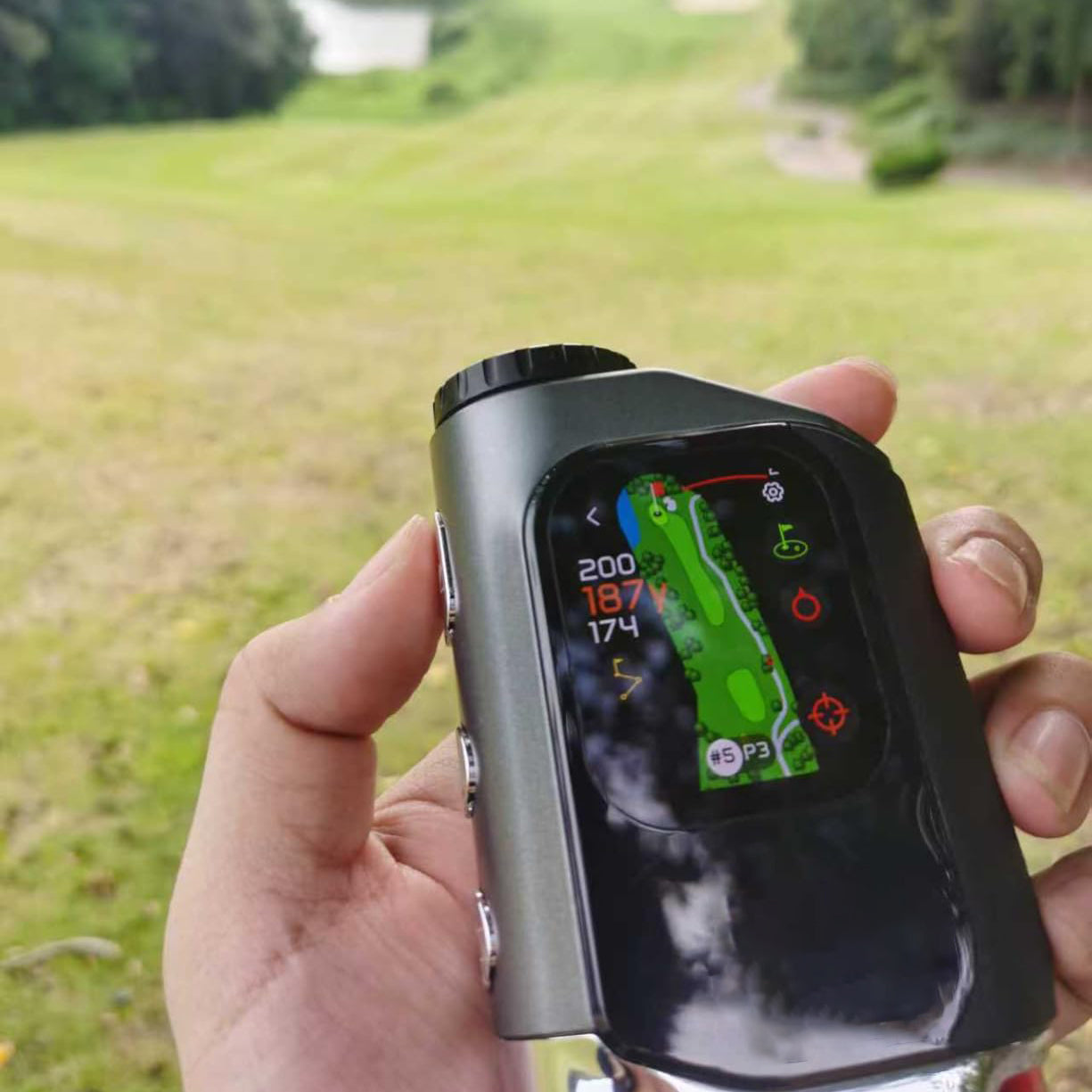 Touchscreen GPS Golf Rangefinder