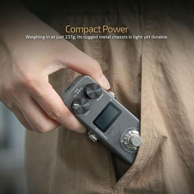Compact Multi-Effects Guitar Pedal – Endless Tones & Instant Creativity