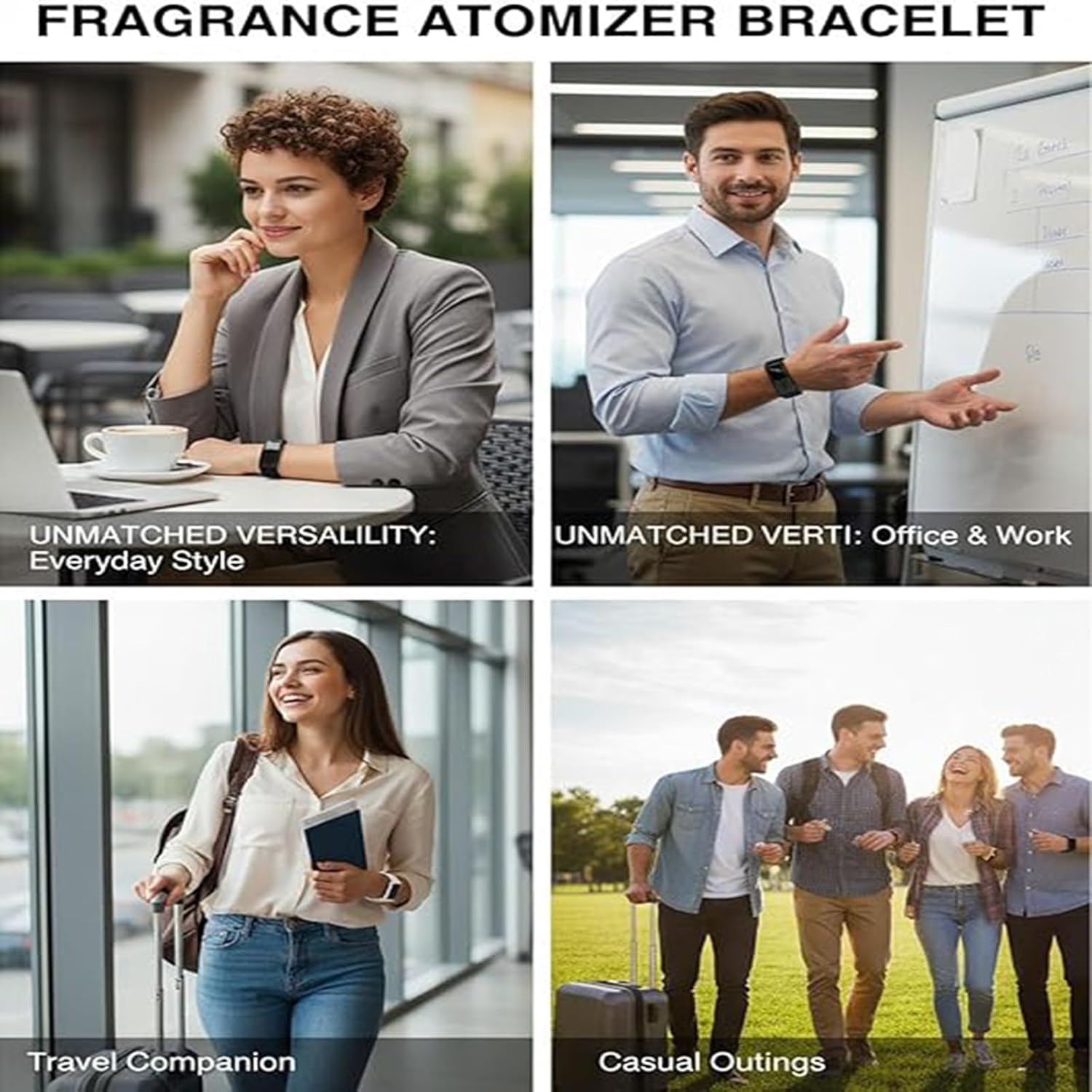 Perfume Spray Bracelet with Refillable Atomizer