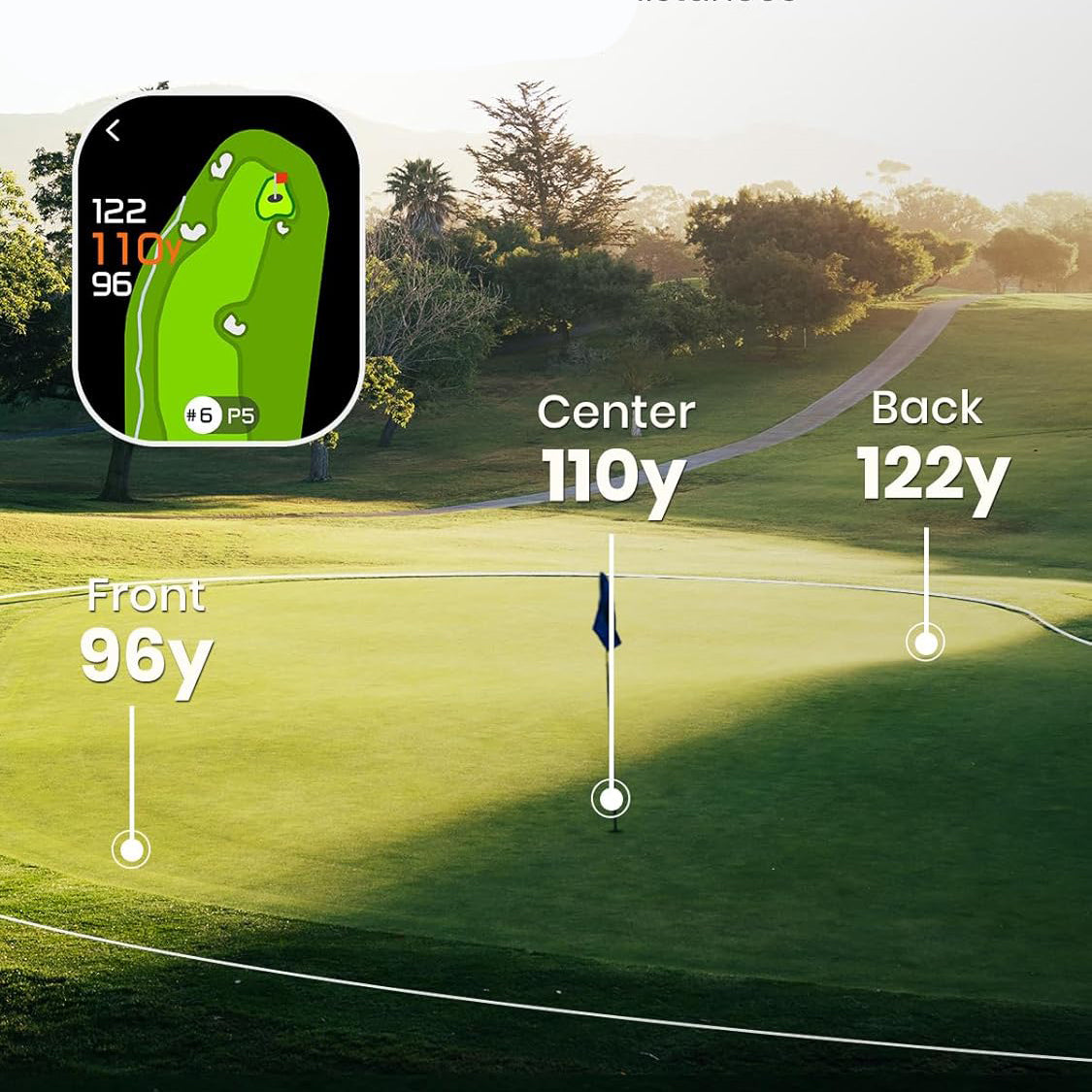 Touchscreen GPS Golf Rangefinder