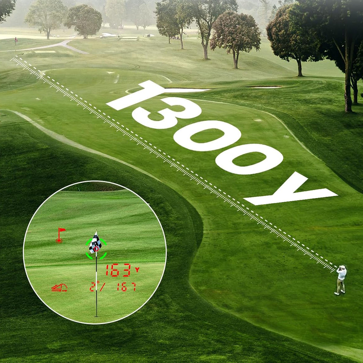 Touchscreen GPS Golf Rangefinder