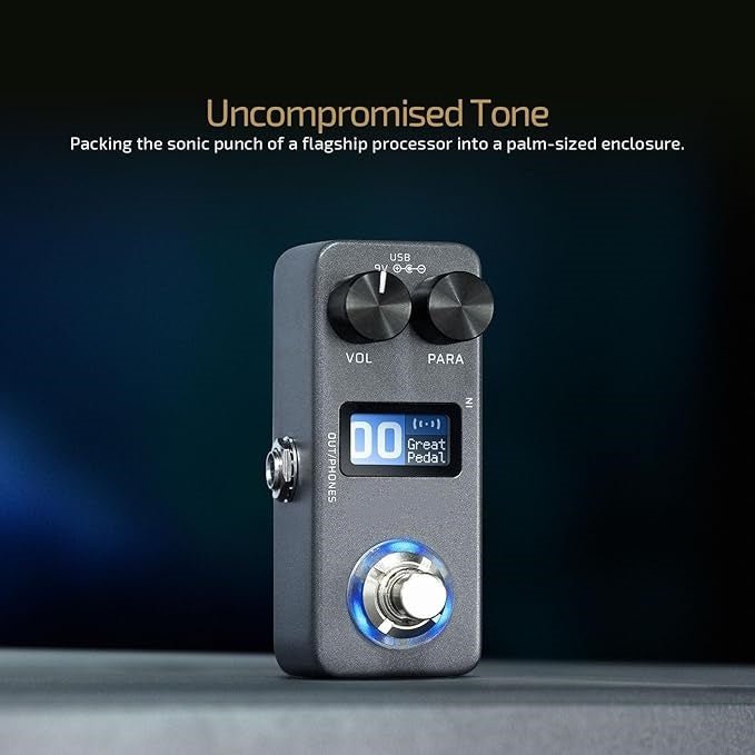 Compact Multi-Effects Guitar Pedal – Endless Tones & Instant Creativity