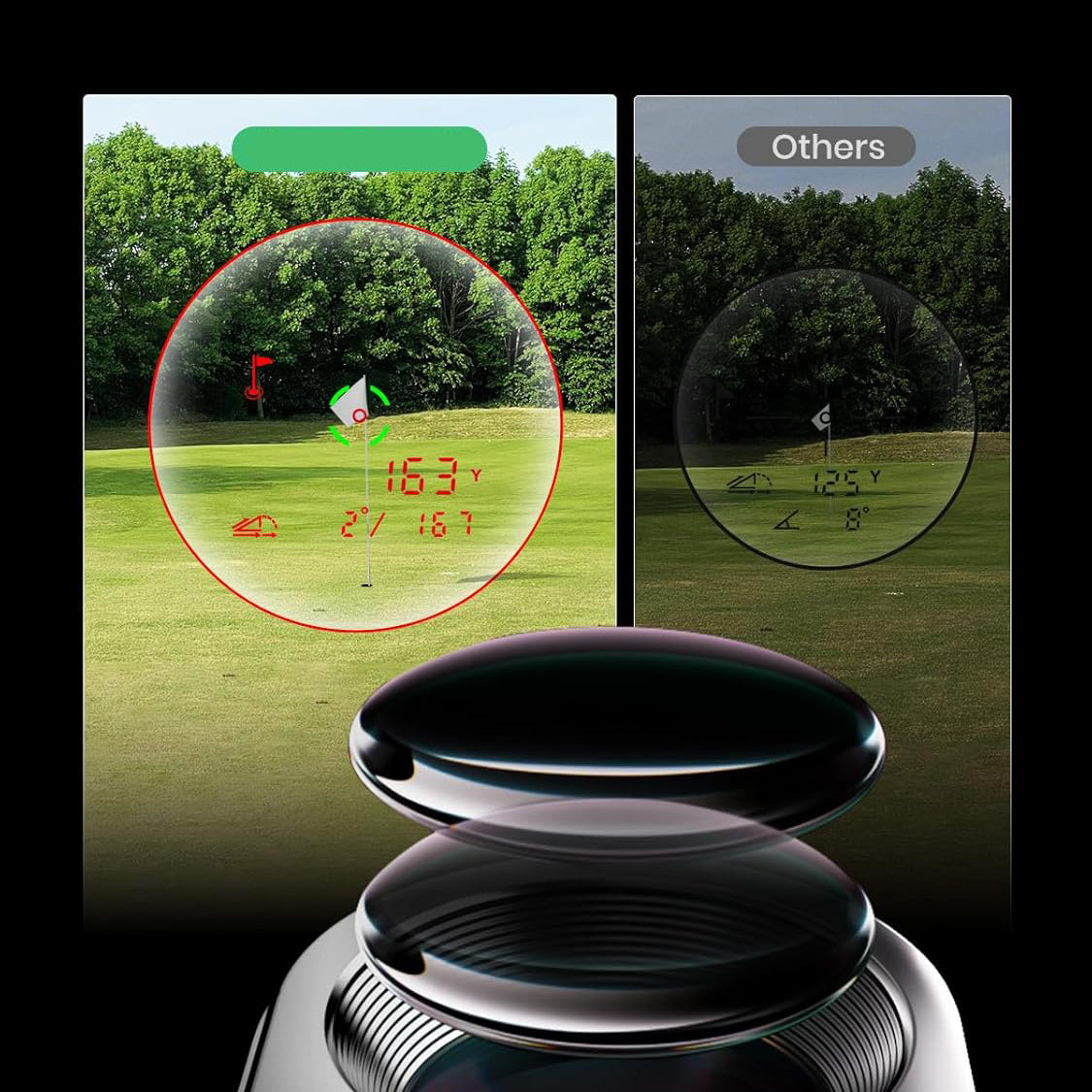 Touchscreen GPS Golf Rangefinder