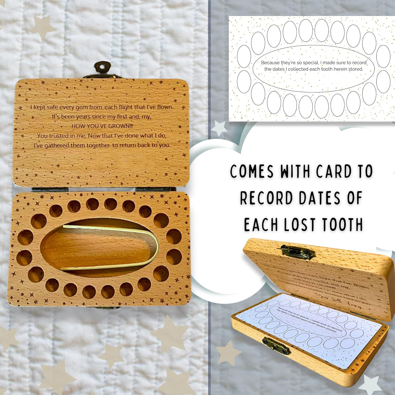 Baby Milk Teeth Memory Storage Box