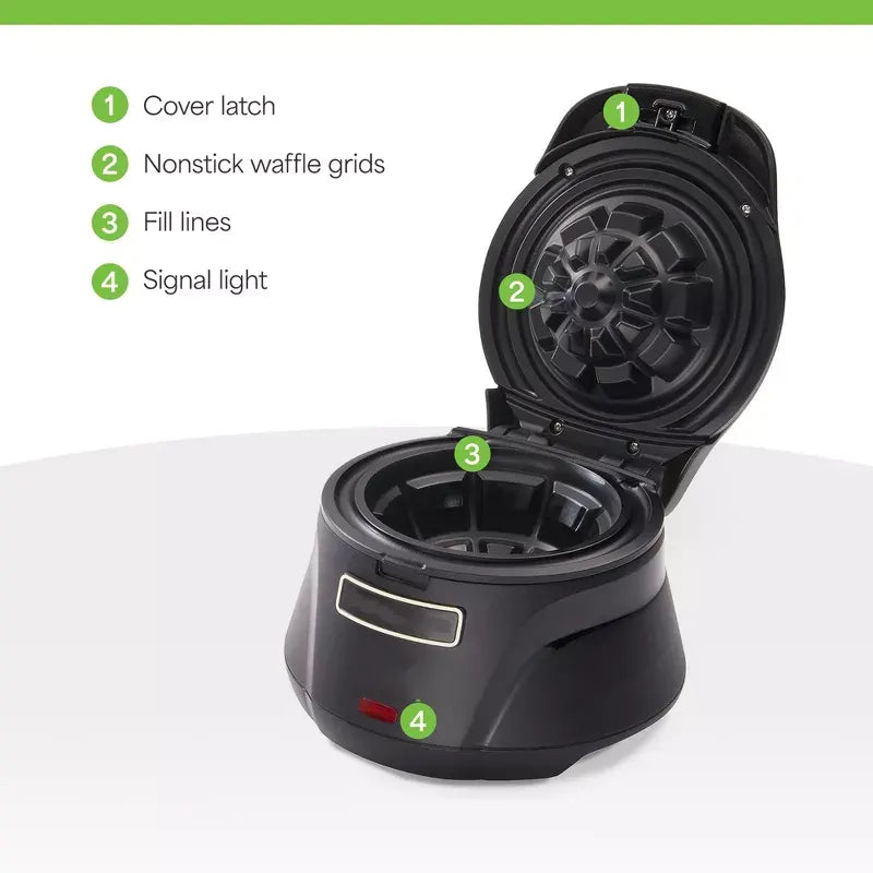 4-Inch Waffle Bowl Maker – Non-Stick Coated