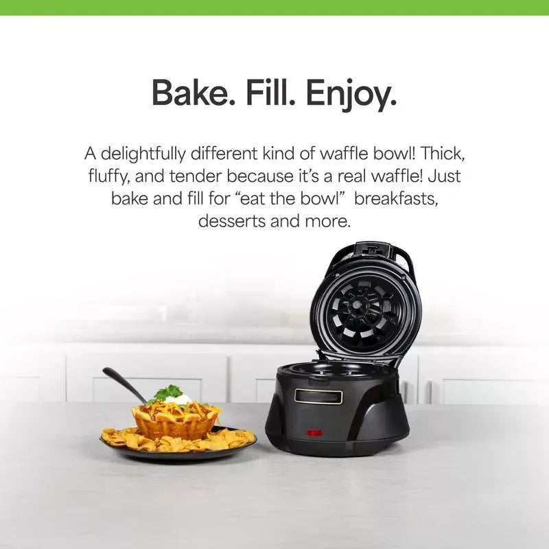 4-Inch Waffle Bowl Maker – Non-Stick Coated